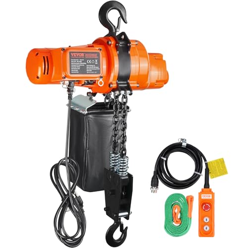 VEVOR Polipasto de Cadena Eléctrico Capacidad de Carga de 998 kg, Altura de Elevación de...