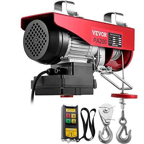 Vevor Polipasto Eléctrico 220 V / 480 W Capacidad de Carga 100 KG / 200 KG Cabrestante...